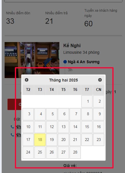 Ảnh minh họa hướng dẫn đặt vé trực tuyến bước 4 của xe Xuân Mai