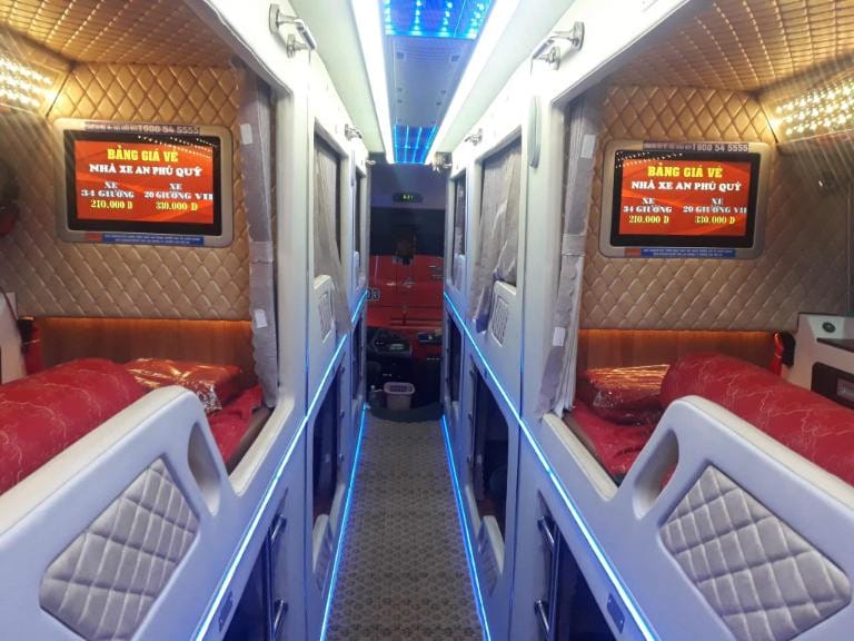Cabin giường nằm riêng tư trên xe Hà Nội Nghệ An An Phú Quý