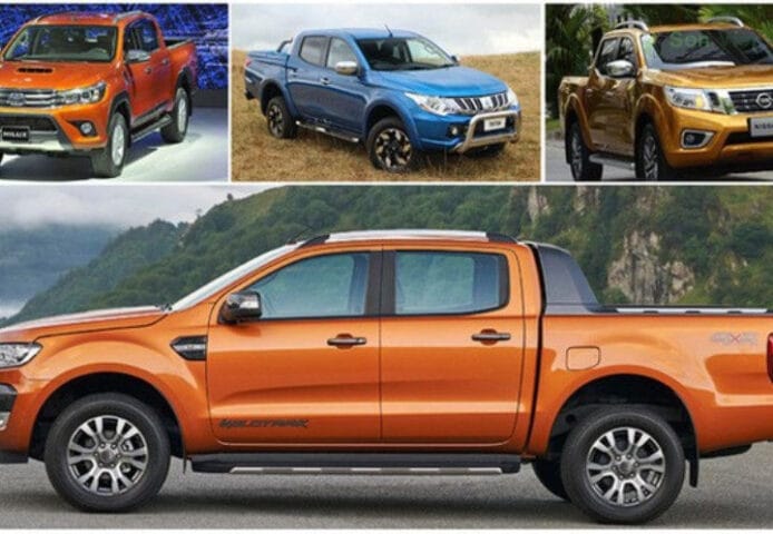 Chiếc xe bán tải hiện đại đang lưu thông trên đường, minh họa cho quy định về niên hạn sử dụng xe bán tải.