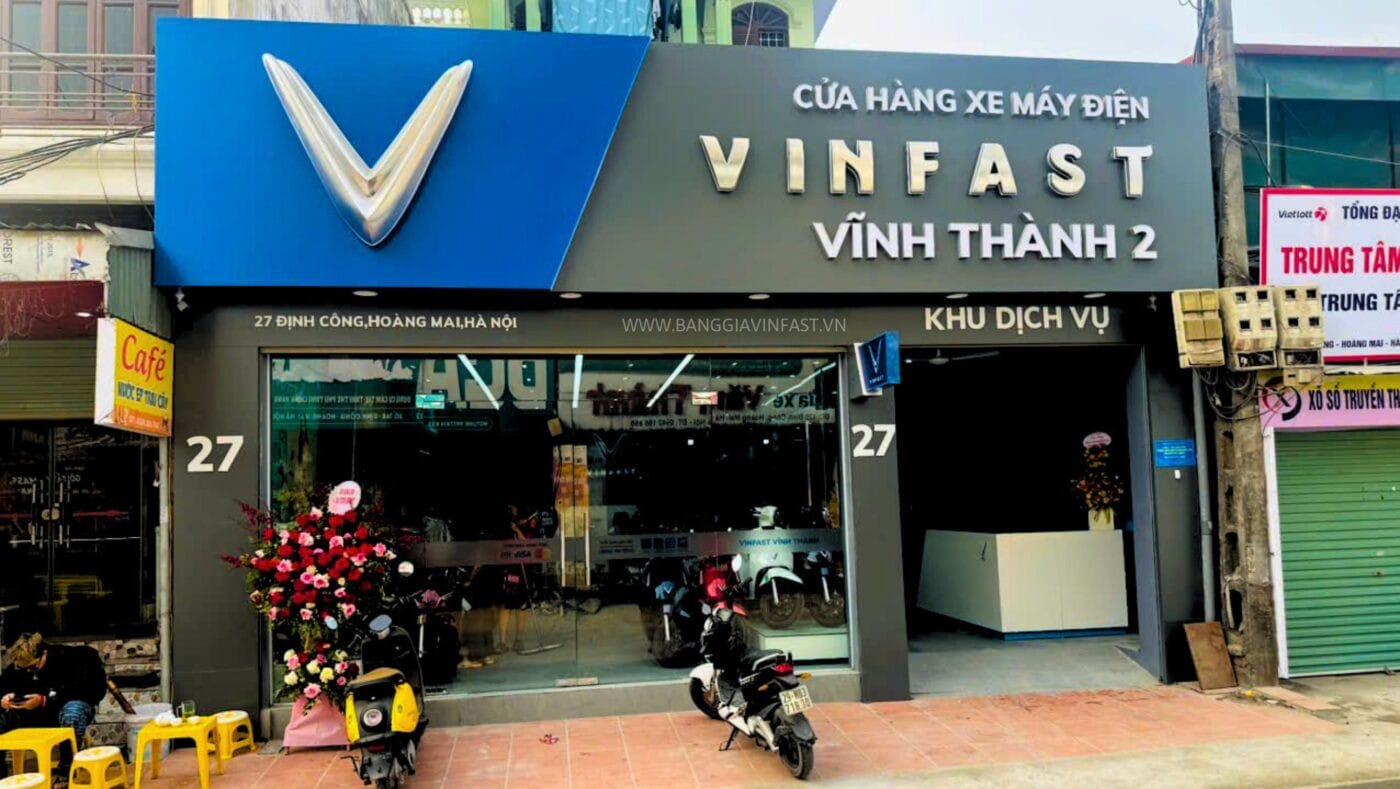 Đại lý xe điện VinFast Vĩnh Thành 2, cung cấp dịch vụ toàn diện