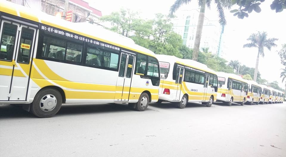 Dàn xe buýt Trường Sơn Nam Định hiện đại