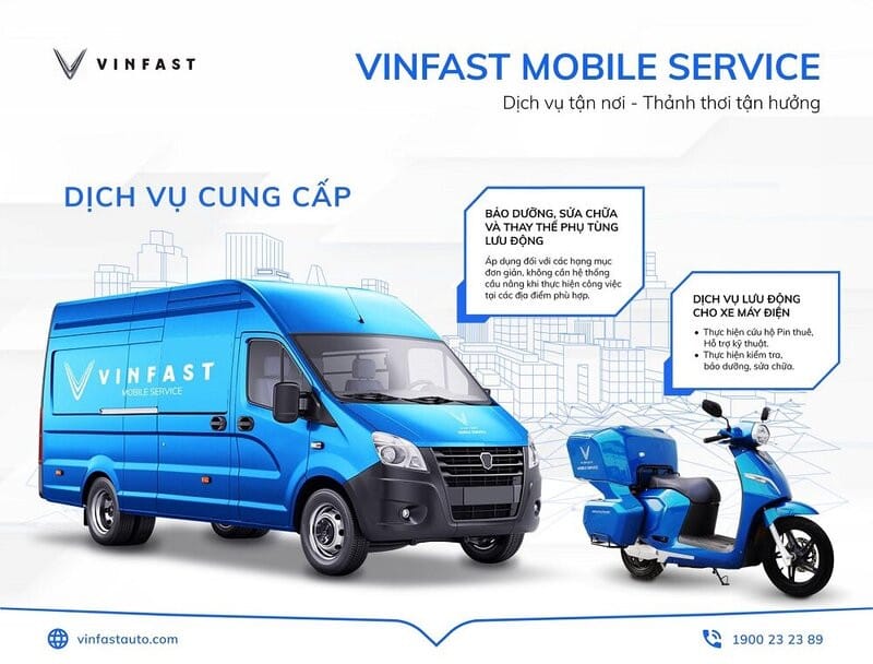 Dịch vụ bảo dưỡng xe VinFast tận nơi mang lại sự tiện lợi tối đa