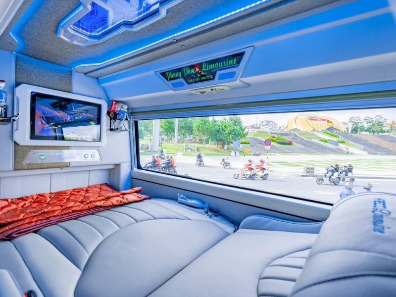 Đội xe hiện đại của Nhà xe Phong Phú từ Sài Gòn đi Đà Lạt