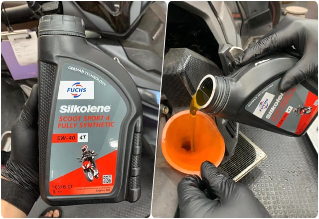 Fuchs Silkolene Scoot Sport 4 - dầu nhờn hiệu suất cao cho xe ga