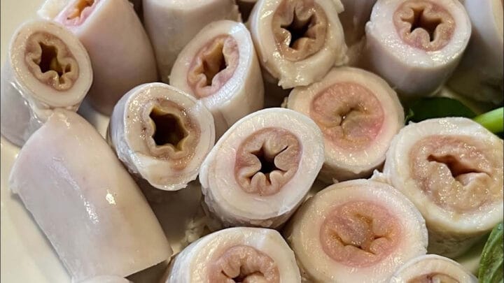 Hình ảnh cận cảnh lòng xe điếu tươi, đặc trưng với hình dáng xoắn cuộn