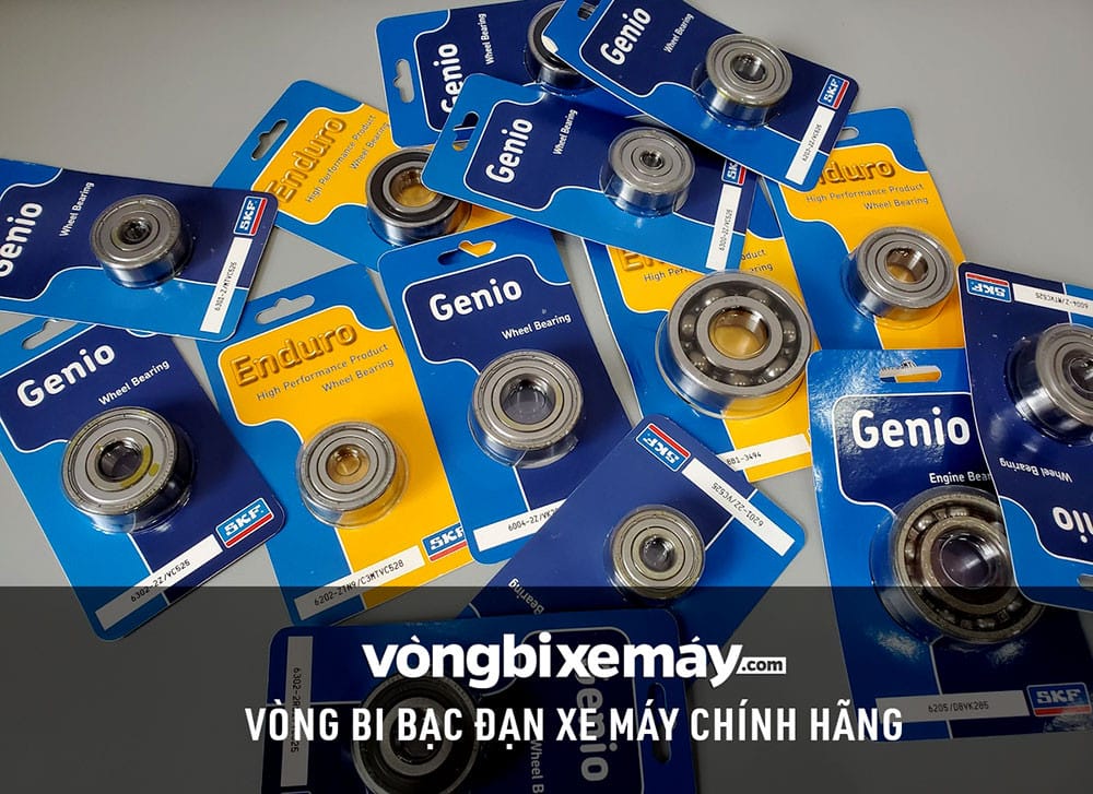 Hình ảnh vòng bi bạc đạn xe máy SKF chính hãng chất lượng cao với các thông số chi tiết