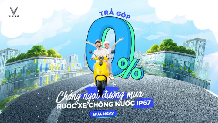 Hình ảnh xe máy điện VinFast Evo 200 với chương trình trả góp xe máy điện VinFast lãi suất 0%