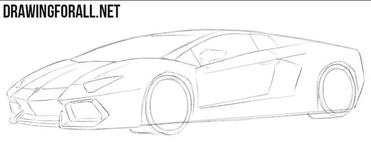 Hoàn thiện chi tiết lớn trên xe Lamborghini