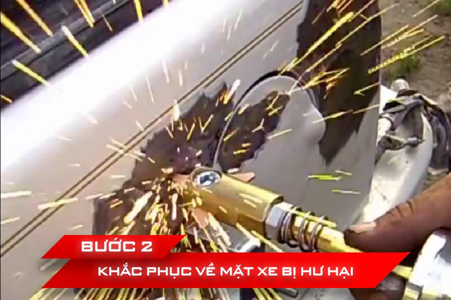 Khắc phục các hư hại trên bề mặt thân xe ô tô