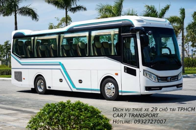 Không gian rộng rãi trên xe 29 chỗ cho hành trình Bình Dương Vũng Tàu thoải mái