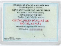 Mặt sau giấy đăng ký xe máy, hồ sơ cần khi đăng ký tài xế Be