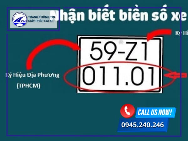 Mẫu biển số xe TPHCM nền trắng chữ đen phổ biến