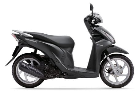 Mẫu dàn áo xe Honda Vision đời 2014 màu trắng
