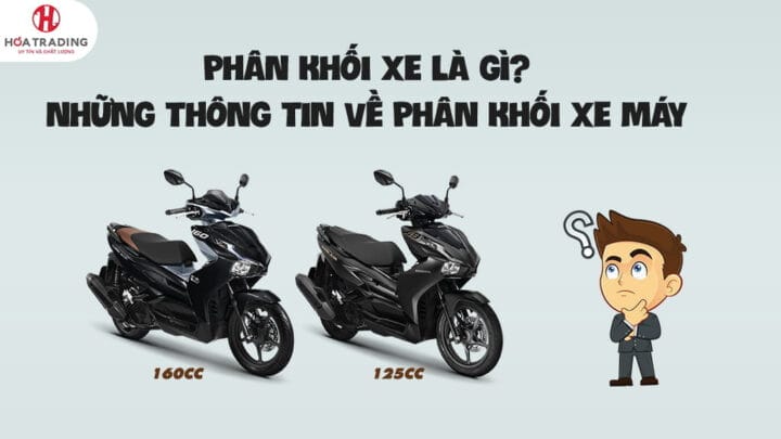 Minh họa các dòng xe máy 125cc phổ biến và phân khối động cơ