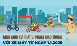 Mức phạt mới cho các lỗi vi phạm giao thông xe máy, bao gồm lỗi vượt đèn đỏ phạt nguội