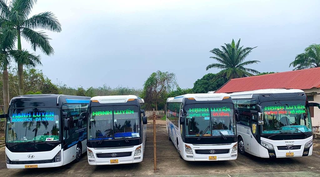 Nội thất tiện nghi của xe giường nằm tuyến Quảng Bình Đà Nẵng