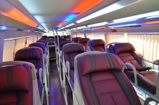 Nội thất xe khách giường nằm tiện nghi phục vụ tuyến Sơn La - Mỹ Đình