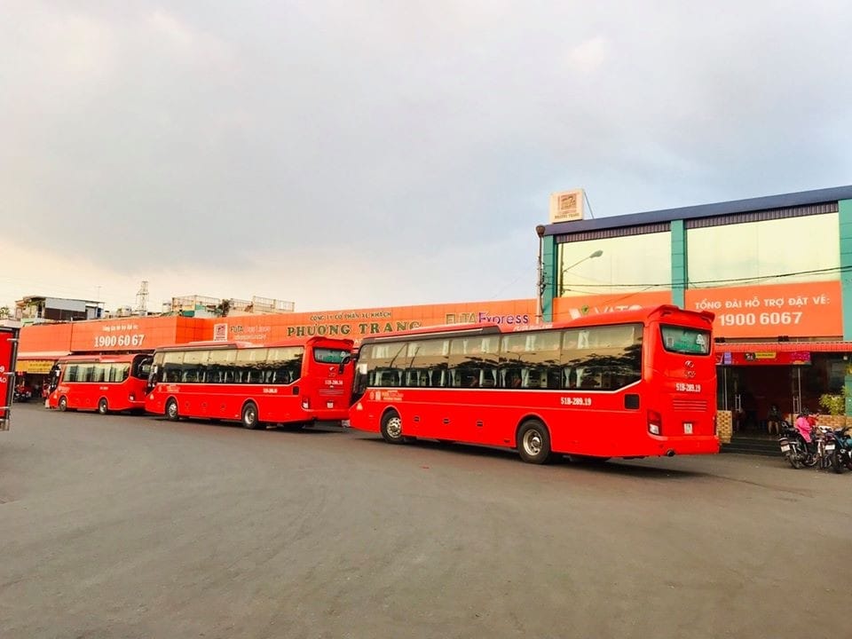 Nội thất xe Phương Trang Bến Xe Miền Tây