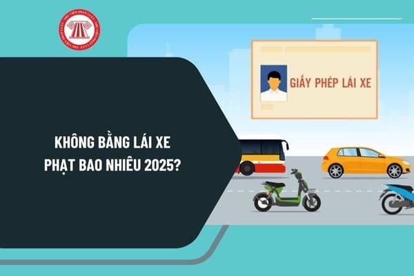 Phạt không bằng lái xe máy