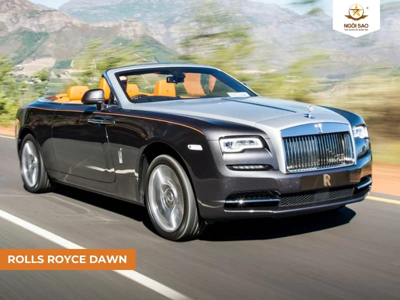Rolls Royce Dawn, dòng xe mui trần biểu tượng với thiết kế tinh xảo và nội thất xa hoa.