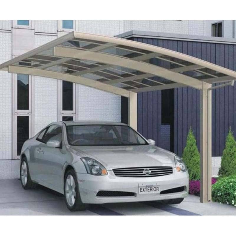 Thiết kế nhà de xe ô to ngoài trời khung thép đơn giản