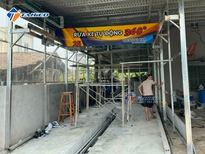 Thiết kế tổng quan của hệ thống rửa xe tự động chất lượng cao
