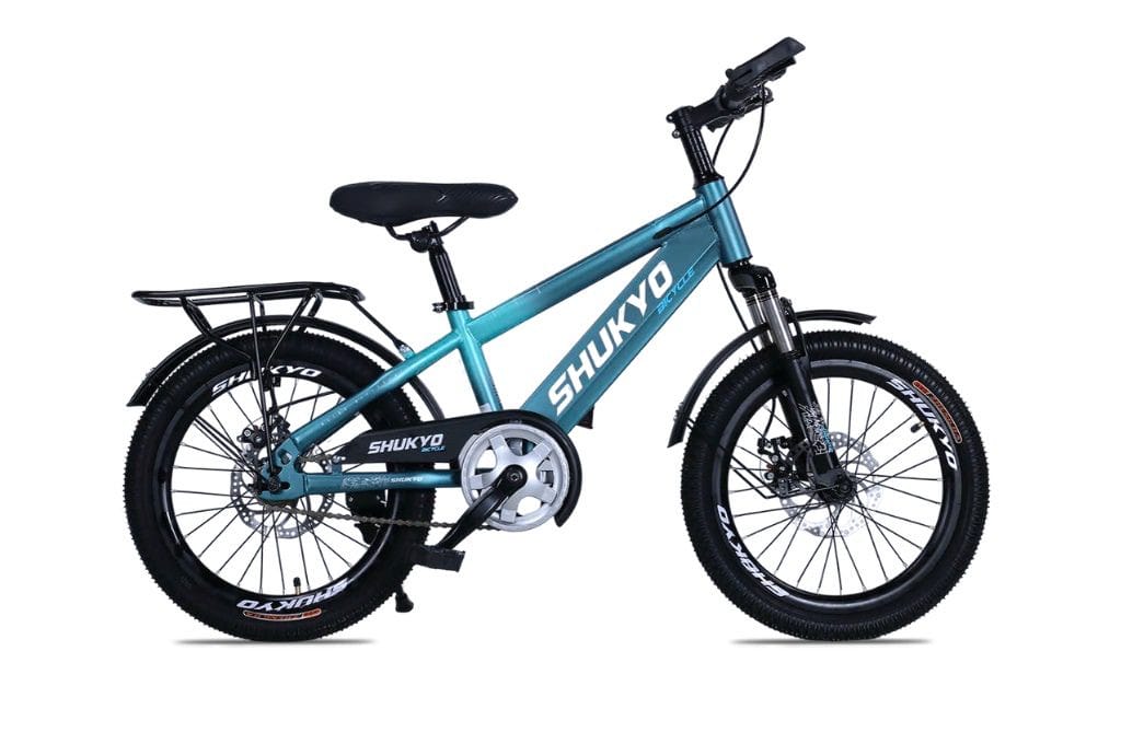 Thiết kế xe đạp Shukyo 18 inch màu đỏ thể thao cho bé 7 tuổi
