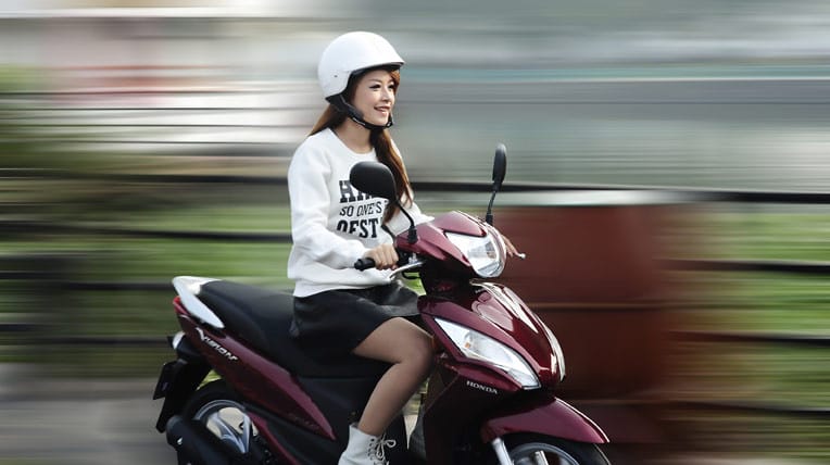 Tổng quan vẻ ngoài của xe Honda Vision phổ biến