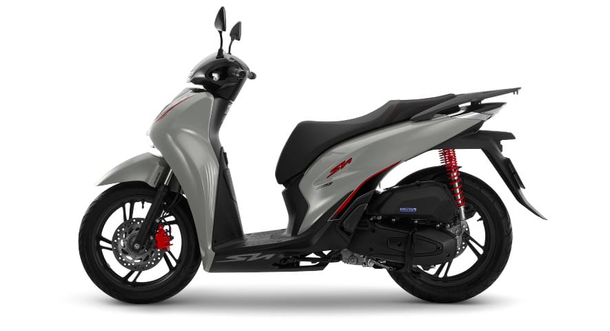 Tổng thể thân xe Honda SH 125i thanh lịch
