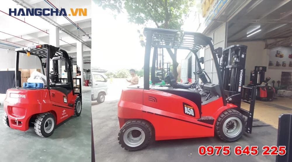 Ưu điểm vận hành êm ái và thân thiện môi trường của xe nâng điện 5 tấn