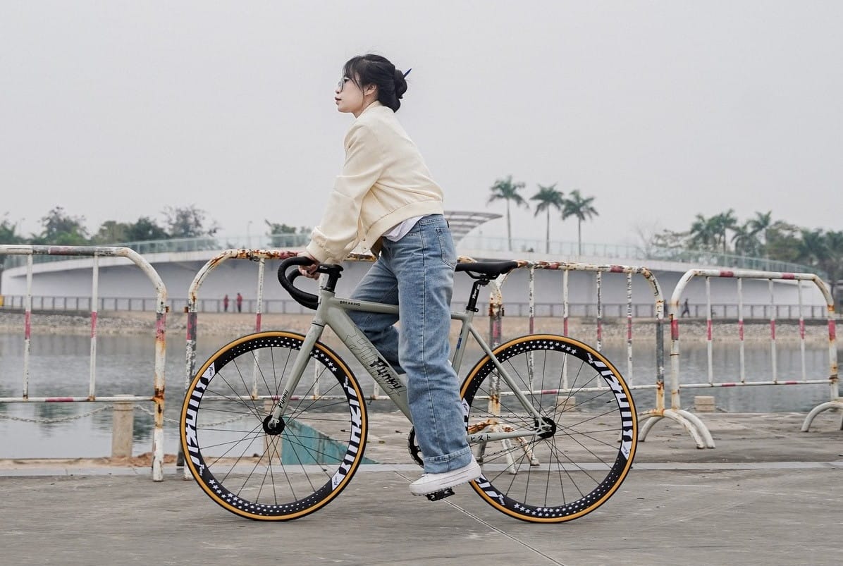 Xe đạp Fixed Gear Funky Popping cá tính cho nữ