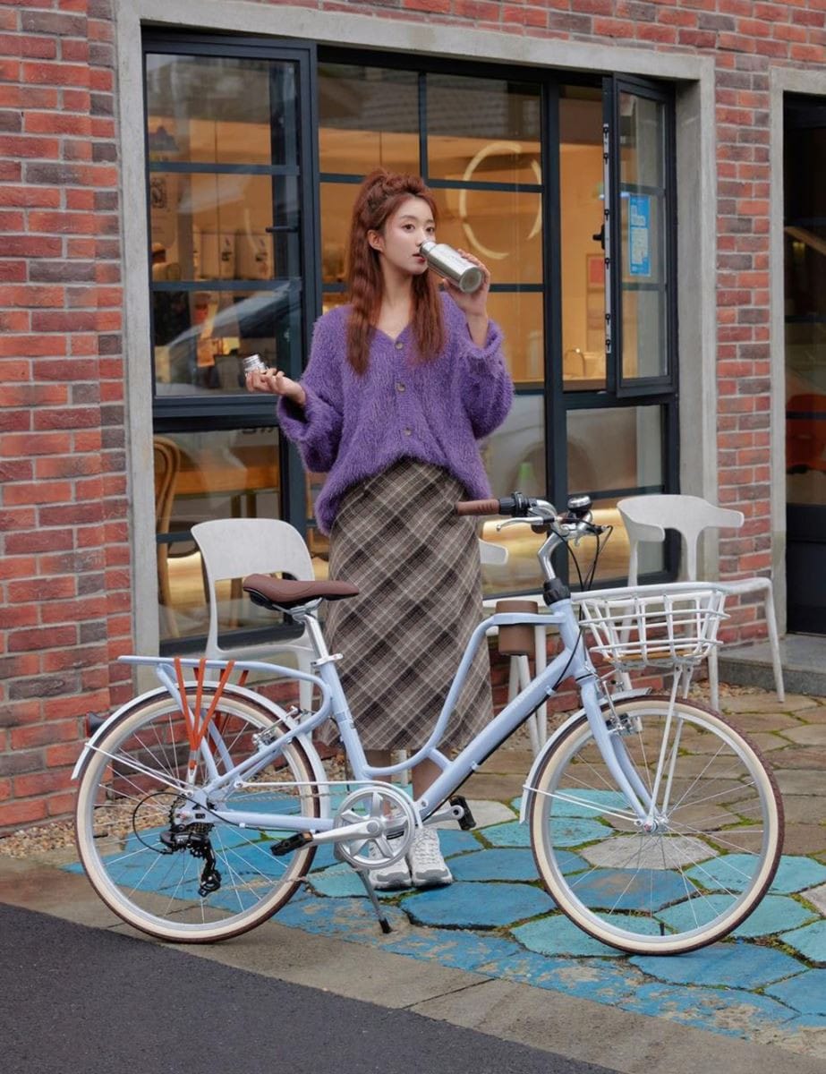 Xe đạp Momentum INEED LATTE 24/26 2025 màu xanh dành cho nữ