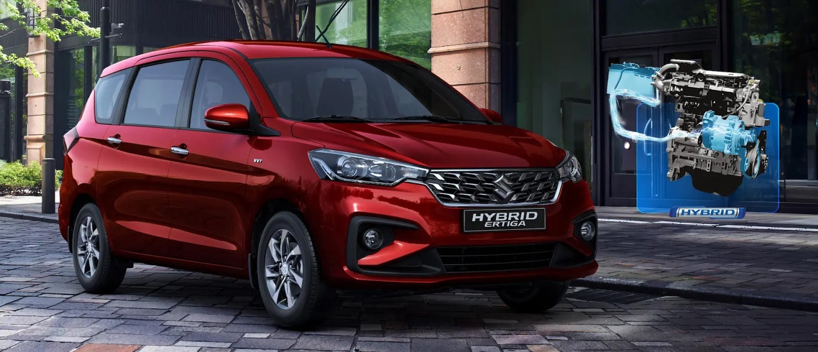 Xe hybrid chạy xăng điện Suzuki Ertiga Hybrid