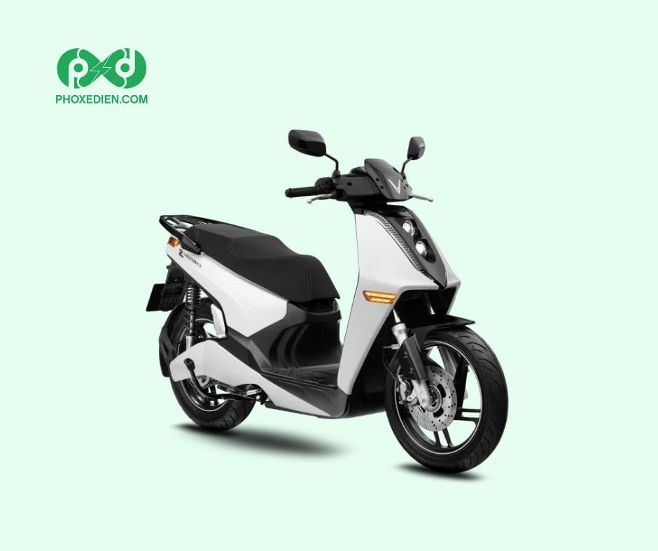 Xe máy điện VinFast Theon S màu đen mạnh mẽ, công nghệ tiên tiến