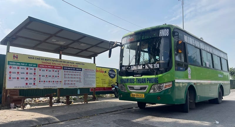 Tuyến xe buýt 08 Hà Nam – Hưng Yên kết nối nhiều khu vực quan trọng