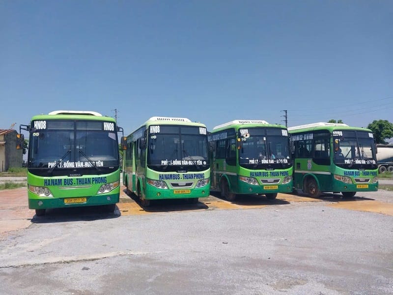 Xe buýt 08 Hà Nam đi Hưng Yên có tần suất chạy linh hoạt 20–40 phút mỗi chuyến