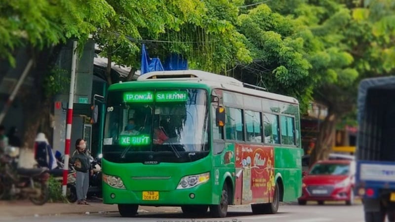 Chuyến xe buýt đi từ TP Quảng Ngãi – Sa Huỳnh là tuyến xe dài nhất