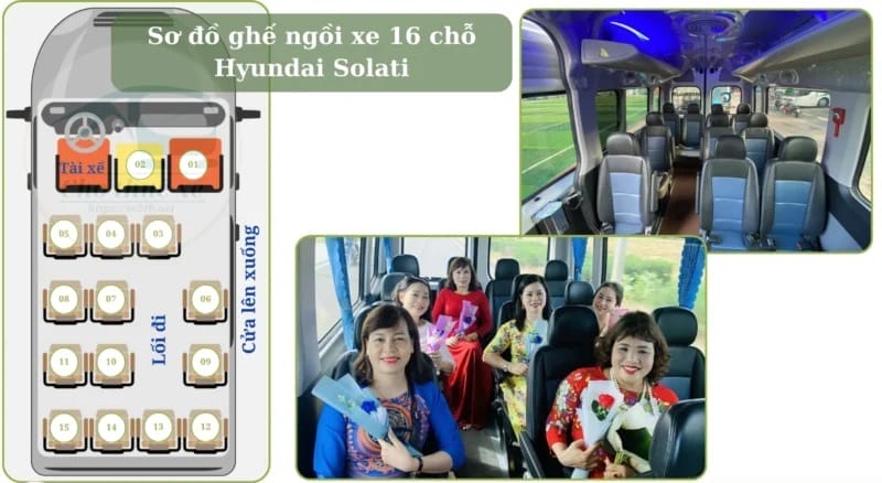 Dòng xe Hyundai Solati có sơ đồ thiết kế đặc biệt