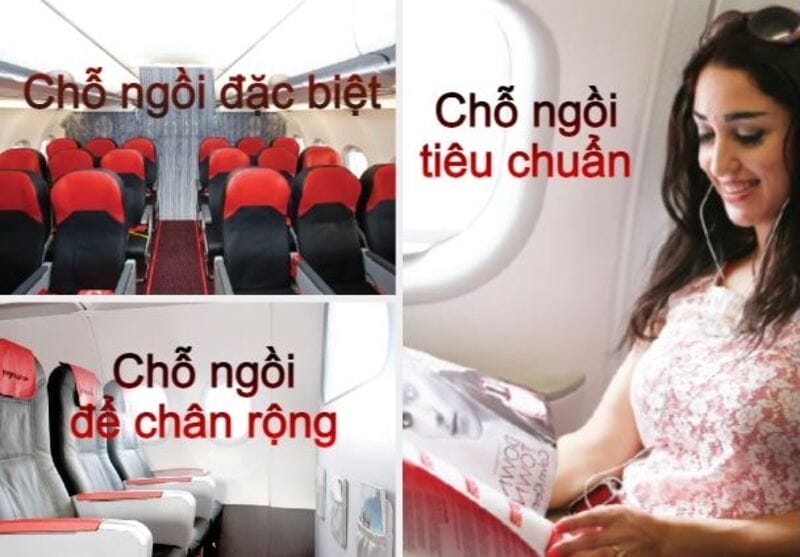 Hướng dẫn cách chọn ghế ngồi máy bay Vietjet