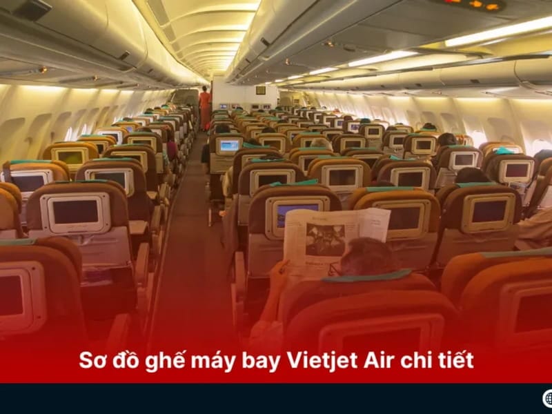 Sơ đồ ghế máy bay Vietjet và bí quyết chọn ghế “đẹp” bạn nên biết