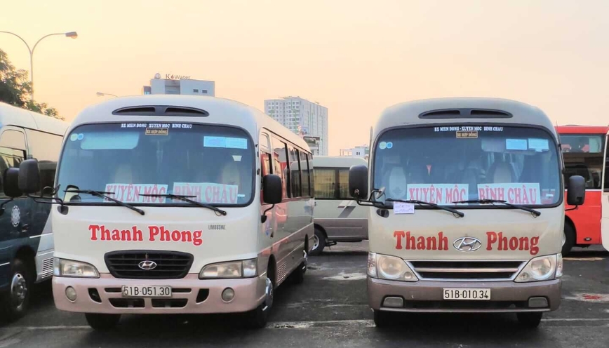 Lộ trình xe Thanh Phong theo từng khu vực