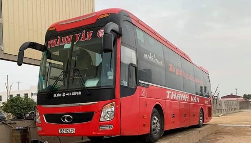 Tra cứu nhà xe Thành Vân tuyến Thanh Hóa Hà Nội