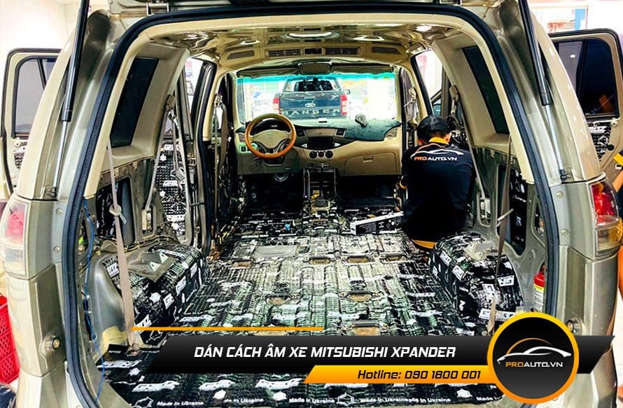 Dán cách âm xe Mitsubishi Xpander giảm tiếng ồn hiệu quả
