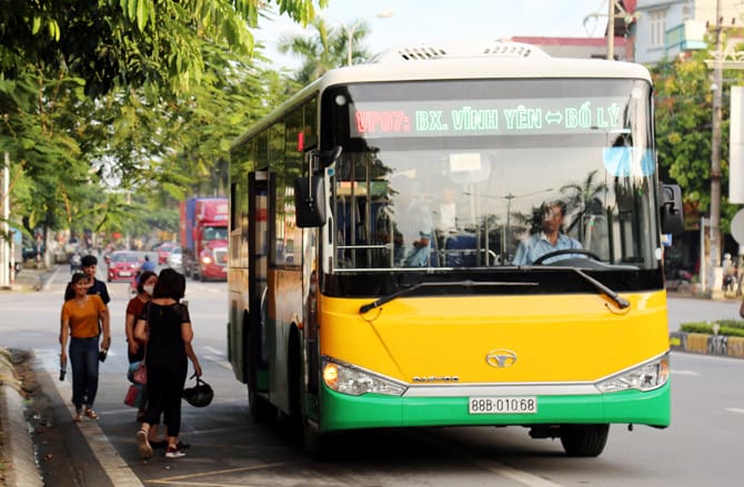 lộ trình tuyến xe buýt 01 vĩnh phúc