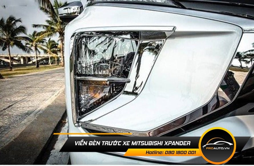 Viền đèn trước của xe Mitsubishi Xpander nâng cao vẻ sang trọng