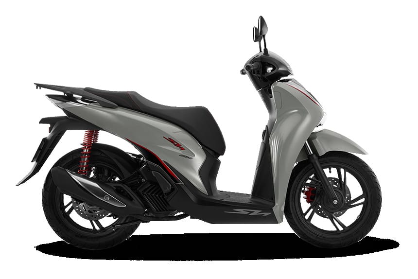 Xe máy Honda SH160i màu đỏ đô sang trọng, một mẫu xe tay ga cao cấp với tiềm năng tùy biến màu nhung hồng ấn tượng